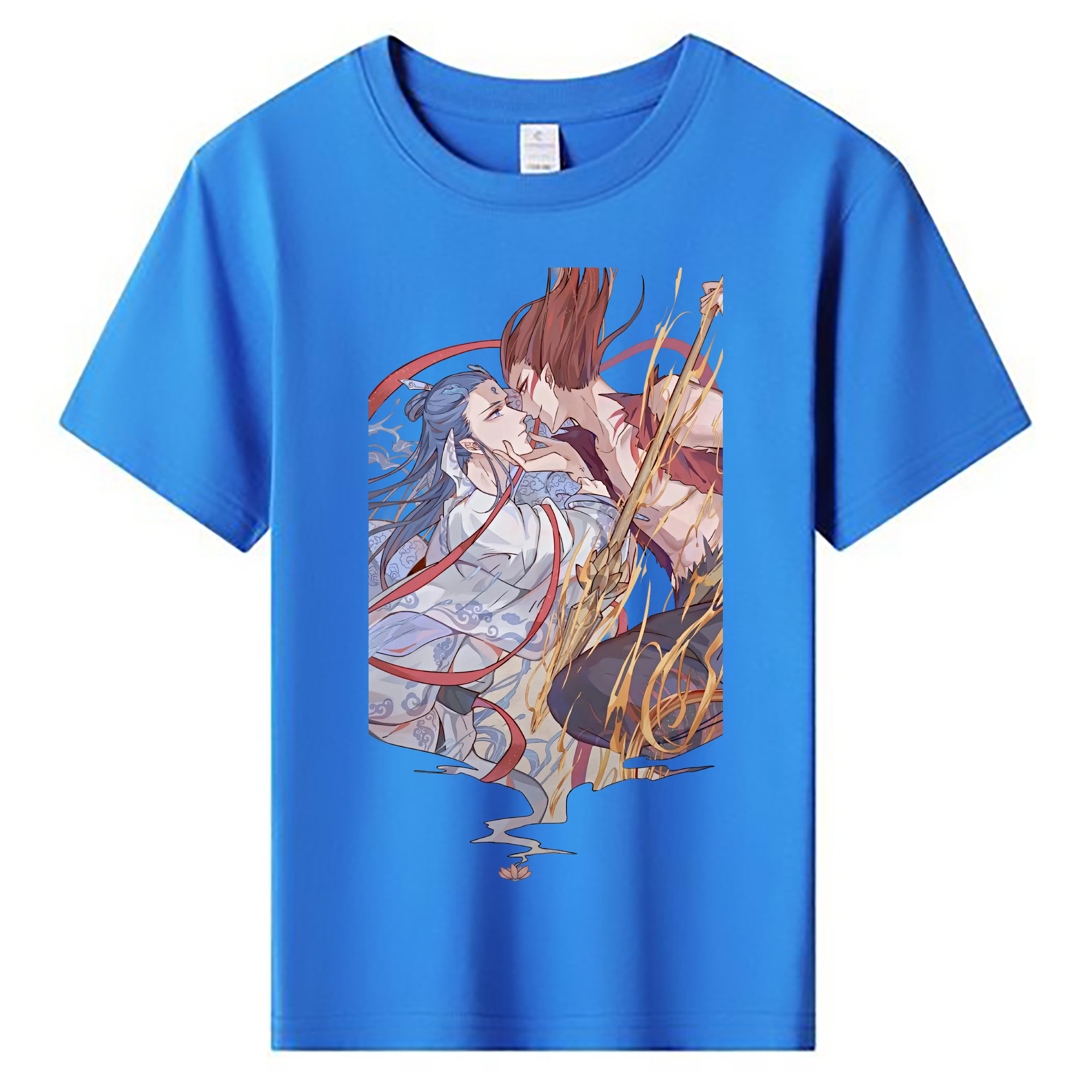 （画像用） Ne Zha 2 ナタ 魔童の大暴れ 綿100％キッズTシャツ（フロントプリント）